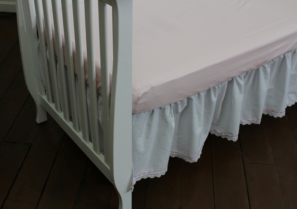 Basix 2 Piece Bedding Starter Set, White Eyelet
