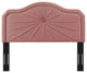 Headboard, King Size, Velvet, Pink, Modern Contemporary, Bedroom Master Suite