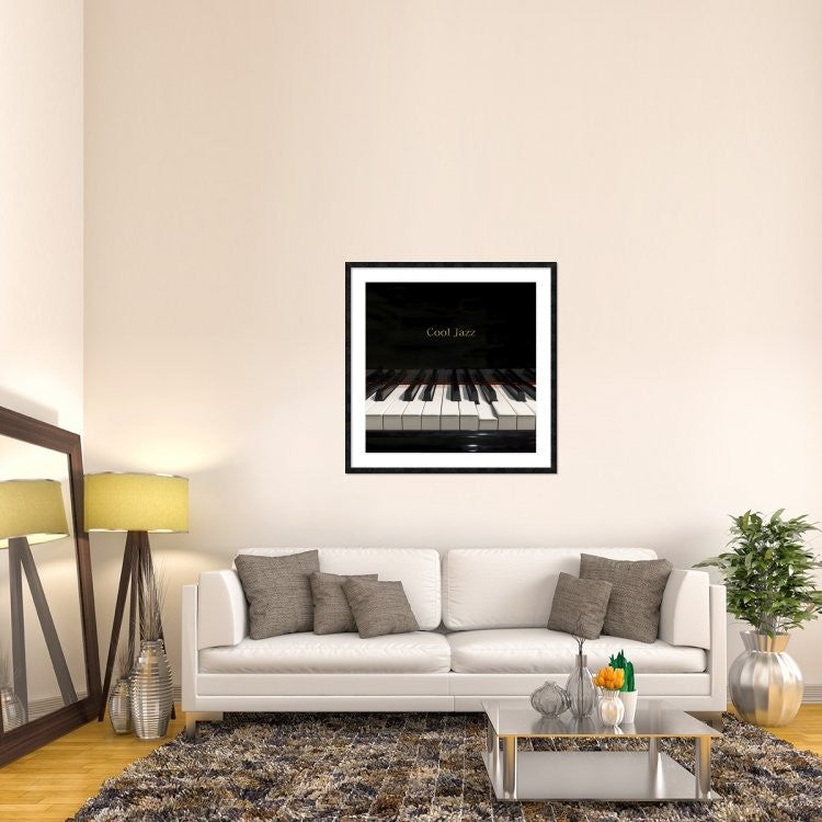 "Cool Jazz" Framed Digital Print by Steven Hill, 44x44"