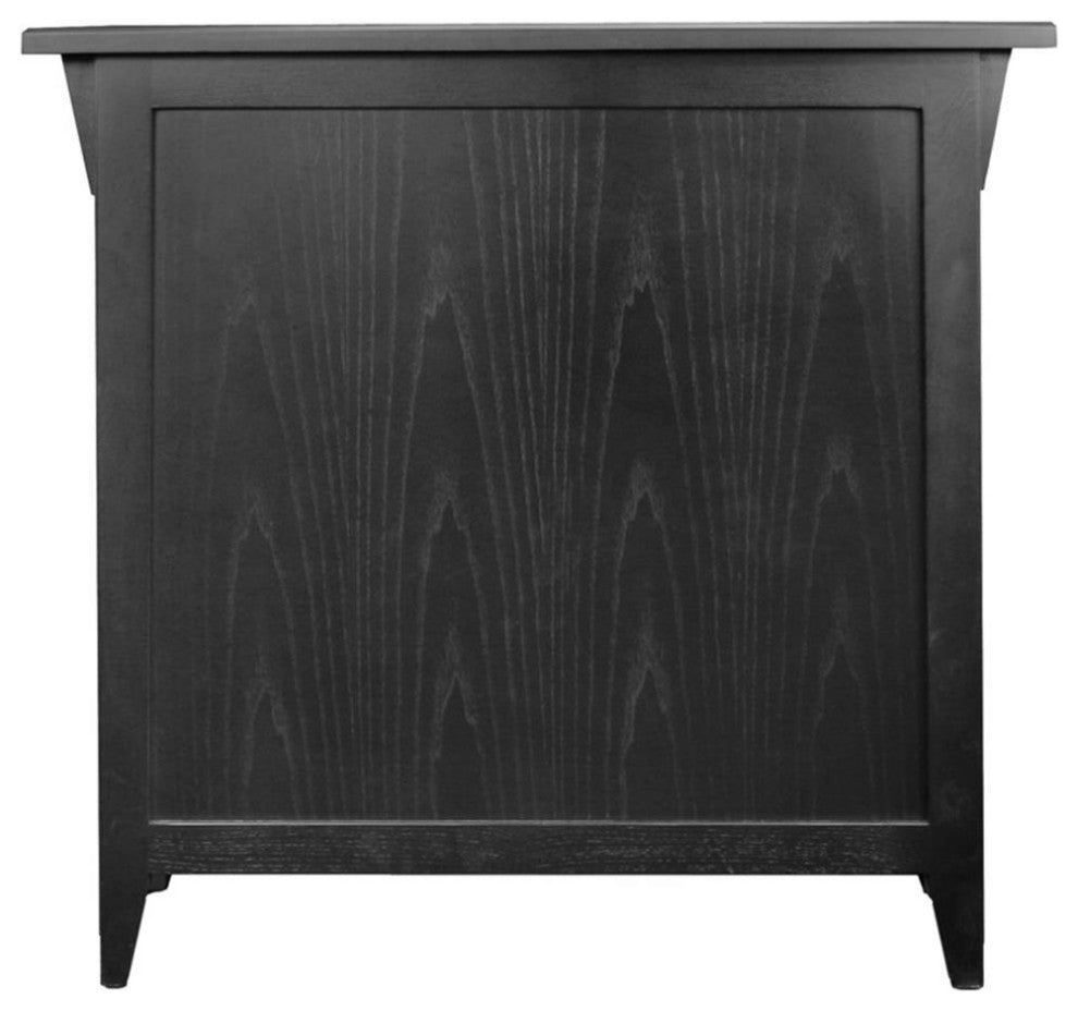 Leick Favorite Finds Mission Solid Wood Hall Stand in Black Slate