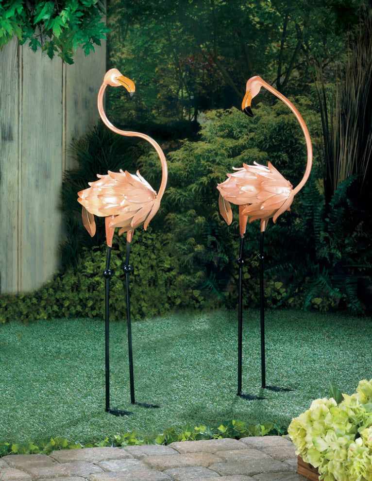 Flamboyant Flamingo Garden Stakes