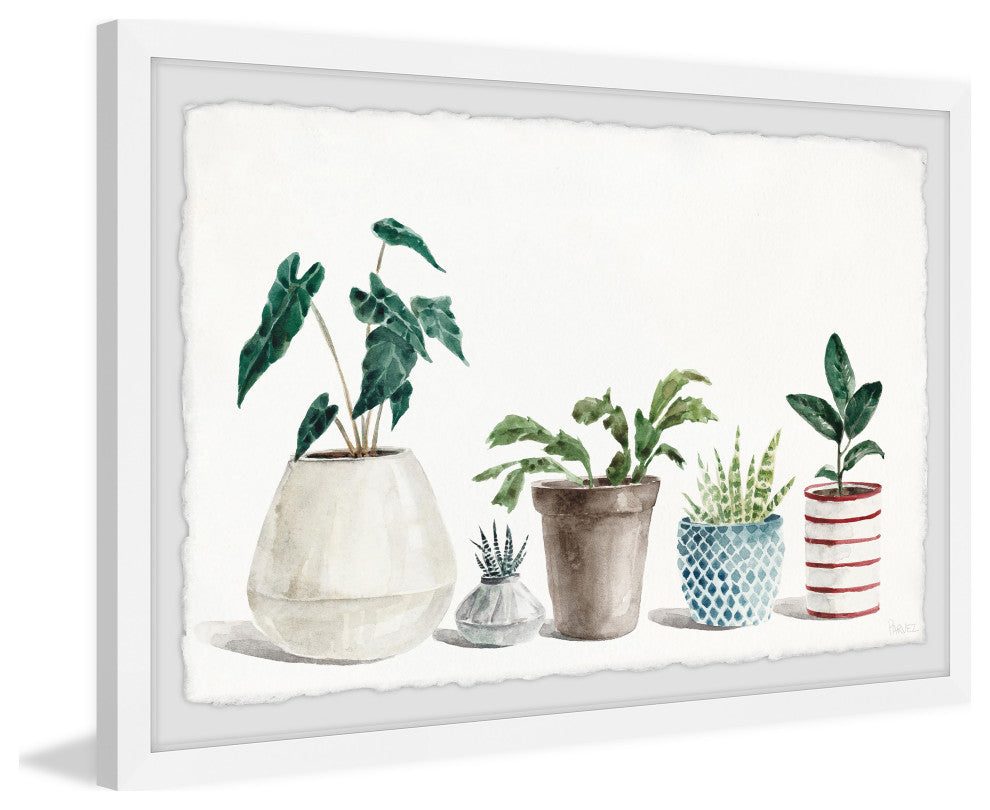 "Heart-Shaped Leaves" Framed Painting Print