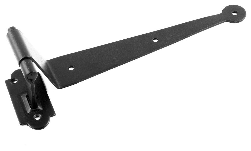 20 Black Offset Strap Pintle Hinge 11 3/4" L Cast Iron Shutters, Door, Gate