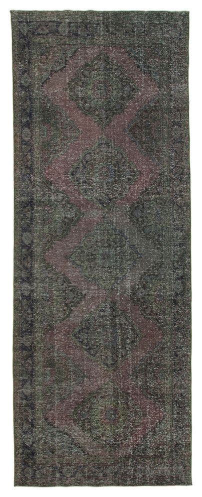 Rug N Carpet - Hand-knotted Turkish 4' 7" x 12' 4" Vintage Runner Rug