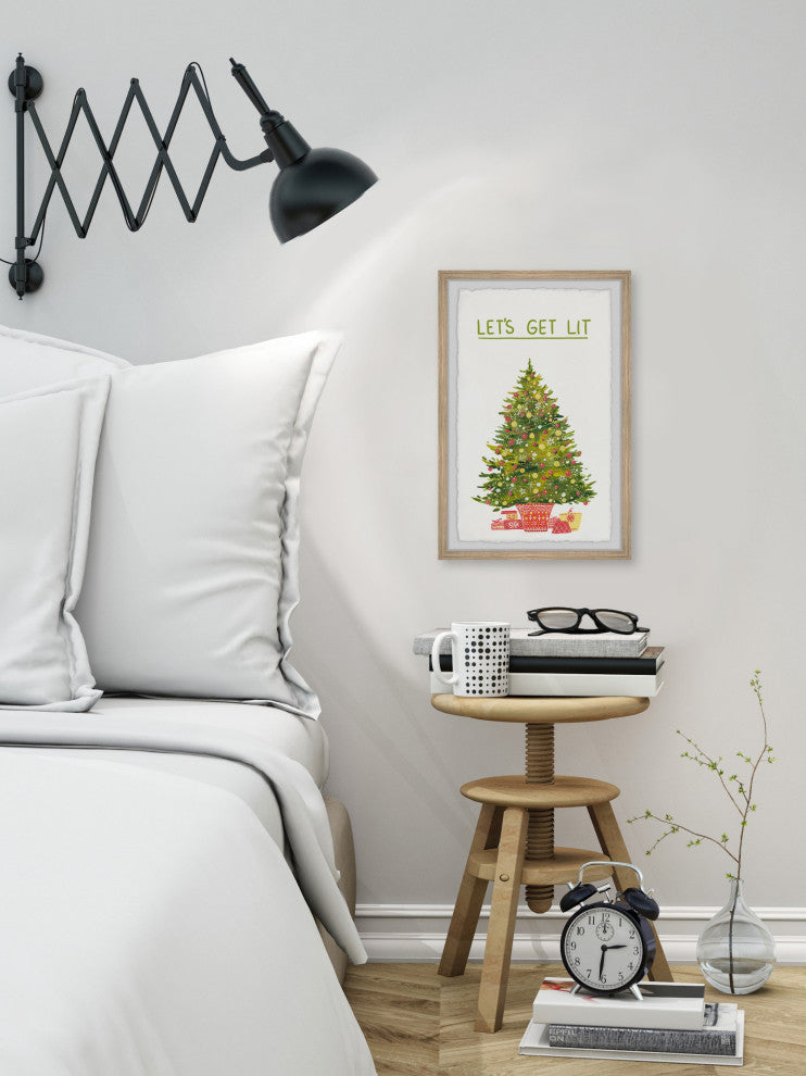 "Light Up the Tree" Framed Painting Print, 16x24