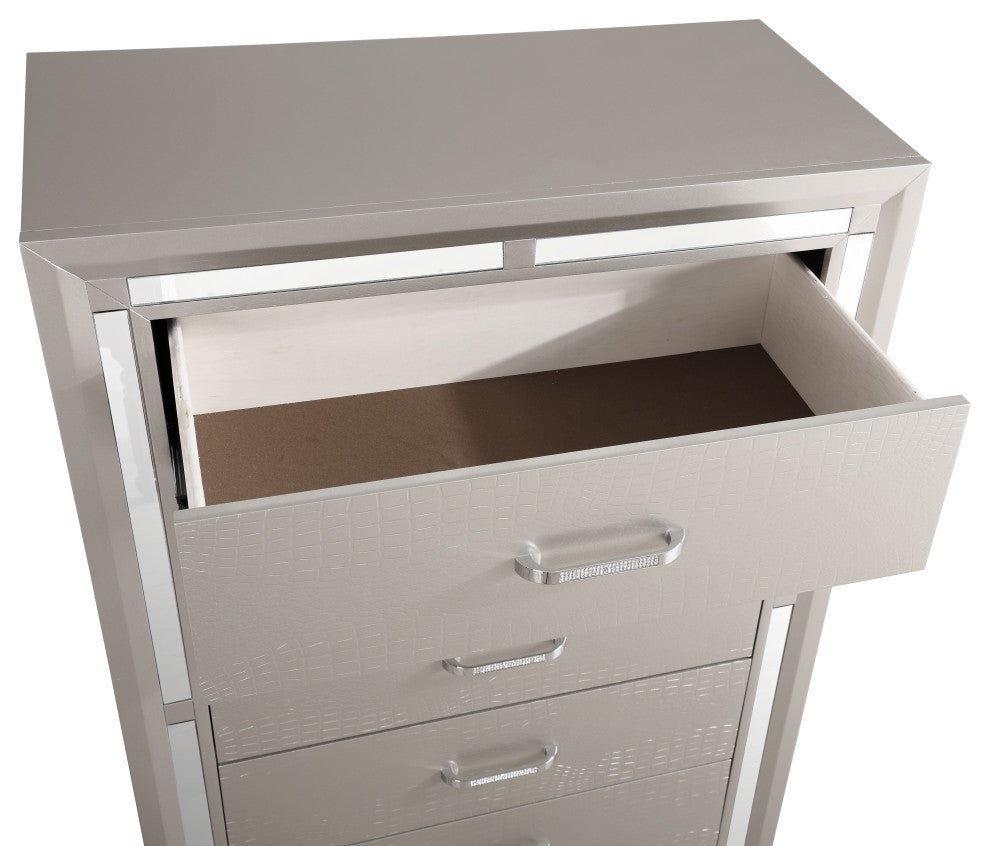 Alana Chest, Silver Champagne