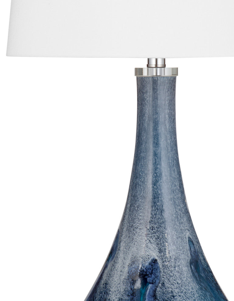 Nanda Table Lamp - Blue Glass