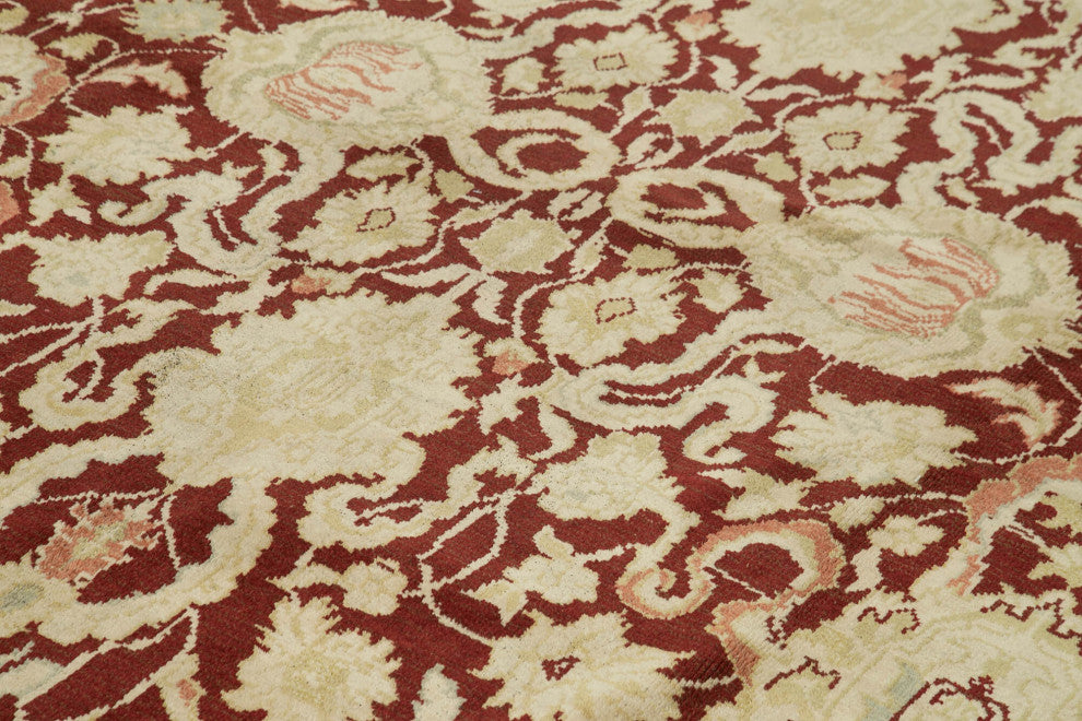 Rug N Carpet - Handmade Oriental 10' 2" x 14' 2" Soft Large Oushak Rug