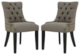 Modern Granite Regent Dining Side Chair Fabric Set of 2