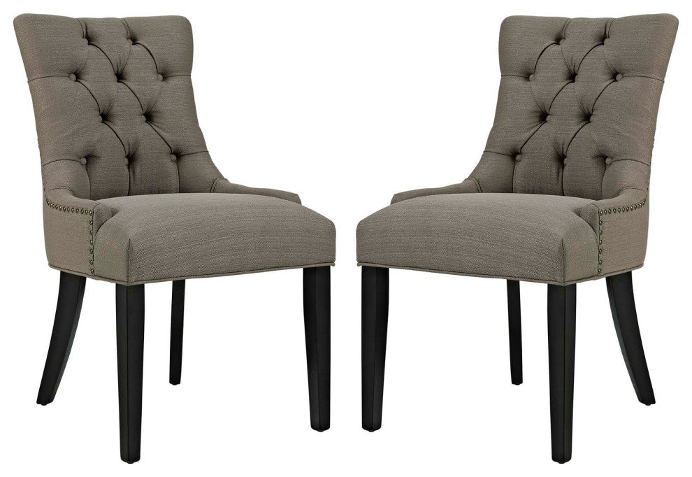 Modern Granite Regent Dining Side Chair Fabric Set of 2
