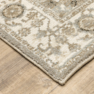 Oriental Weavers Andorra Grey/ Ivory Oriental Indoor Area Rug 3'3"X5'2"