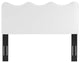 Headboard, Twin Size, Velvet, White, Modern Contemporary, Bedroom Master Suite