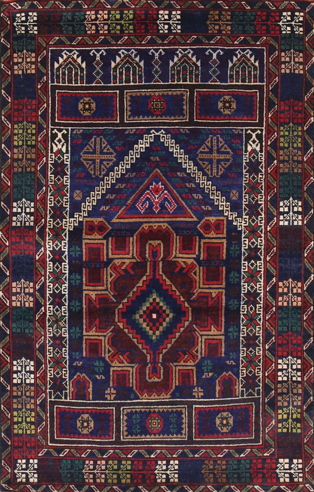 Ahgly Company Indoor Rectangle Traditional Area Rugs, 2' x 4'