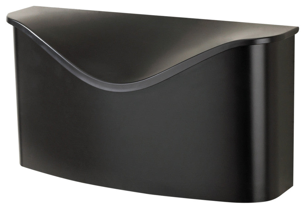Postino Mailbox, Powder Coated Black
