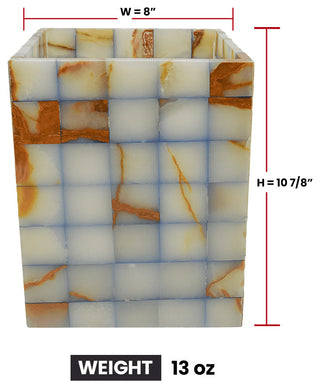 Plaid Blue wastebasket