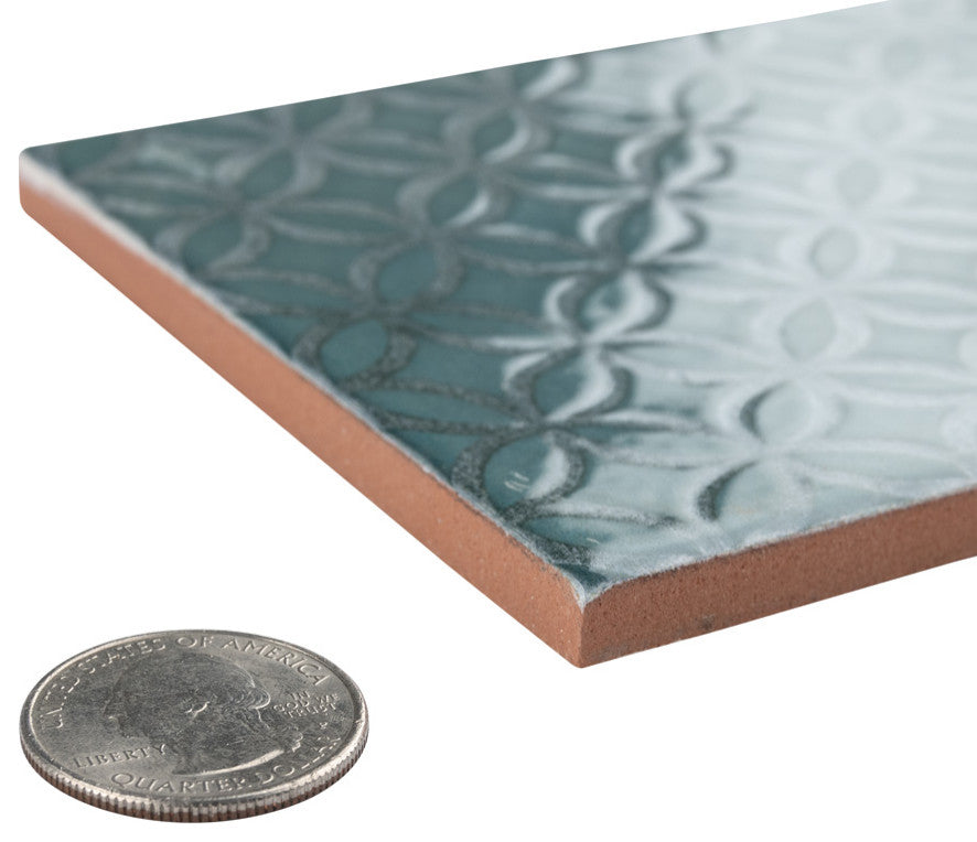 Camden Decor Ceramic Subway Wall Tile, Green