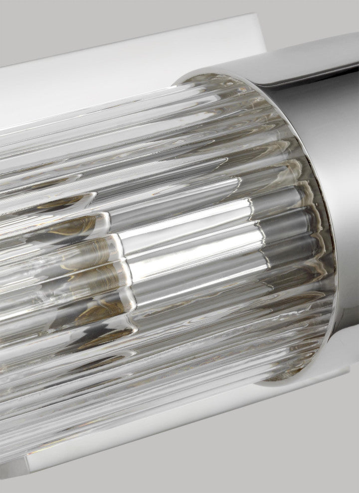 Geneva Linear Sconce, Polished Nickel