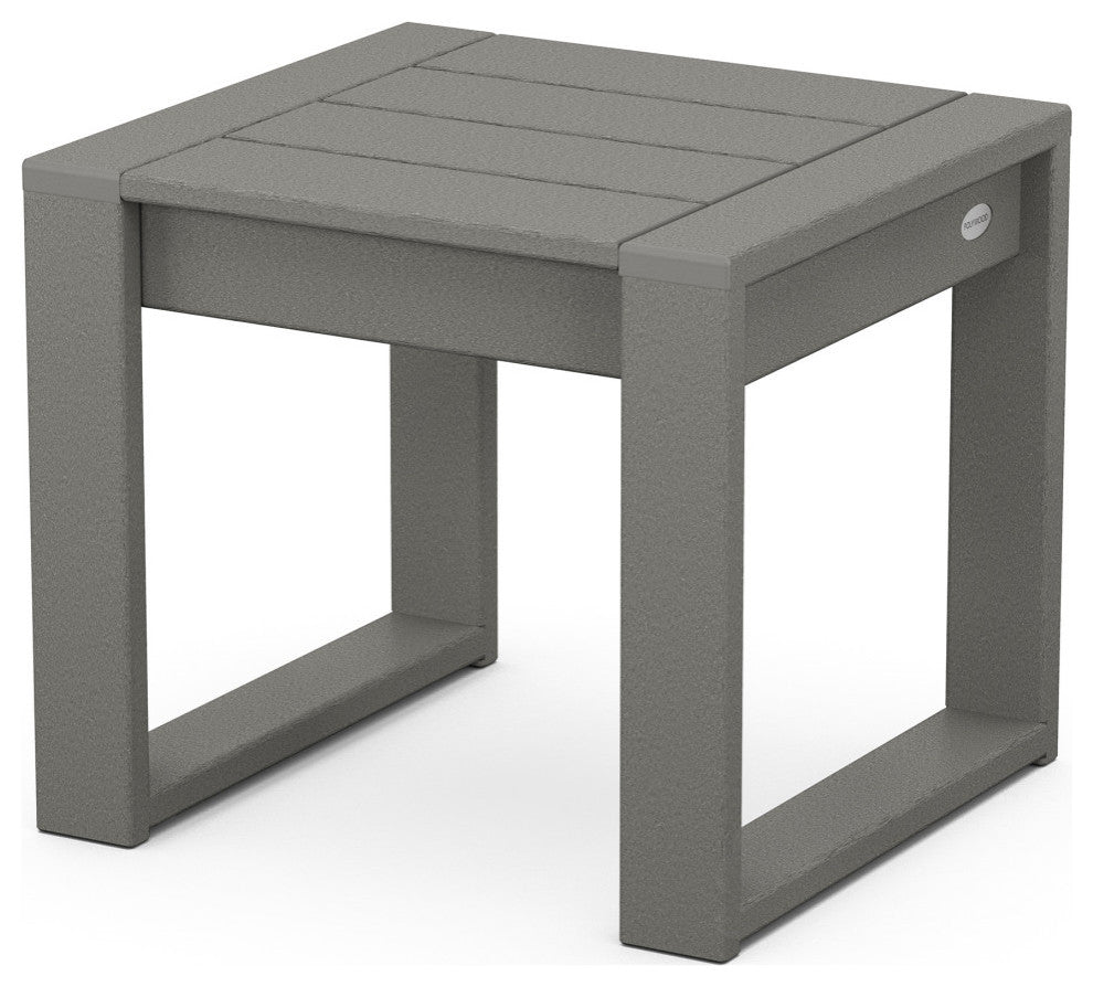 EDGE End Table, Slate Gray