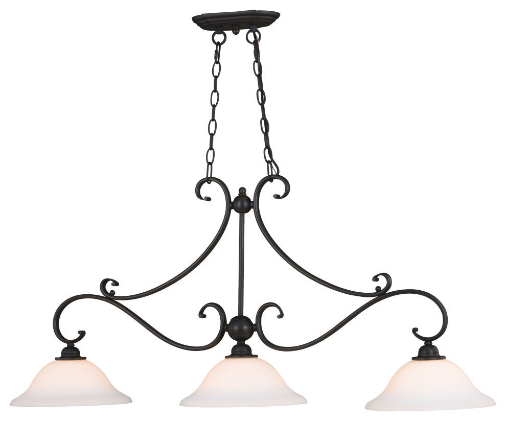 Monrovia 3 Light Linear Chandelier Oil Rubbed Bronze