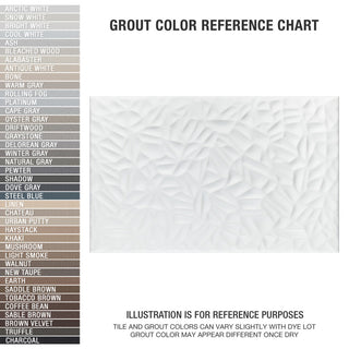 More Petal Matte White Ceramic Wall Tile