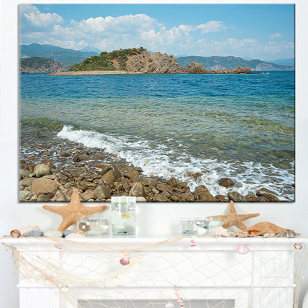 "Small Isle Turkey" Panorama Seashore Canvas Art, 40"x30"