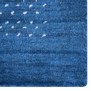 HAND KNOTTED LOOM SILK ECO-FRIENDLY AREA RUG -9'x12',Rectangle,Blue,Contemporary