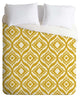 Deny Designs Heather Dutton Trevino Yellow Duvet Cover - Lightweight