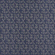 Blue And Beige Vine Leaves Jacquard Woven Upholstery Fabric By The Yard