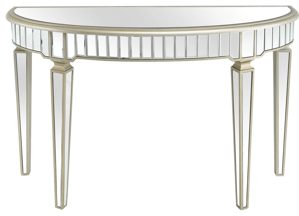 Gold Accented Console Table