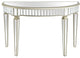Gold Accented Console Table