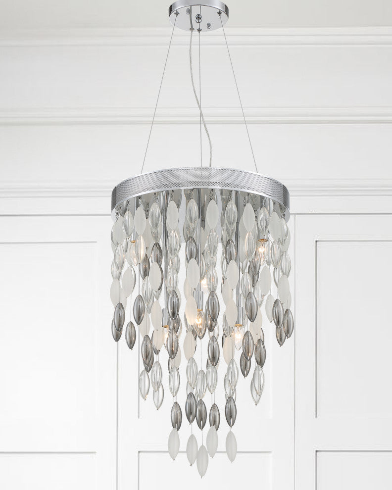 Hudson 6 Light Chandelier in Polished Chrome