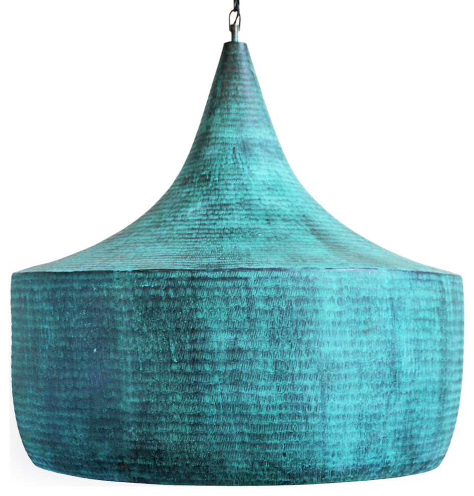 Copper Hammered Hat Lantern XL