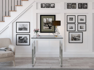 CastelloUSA Alpha 35" Single Bathroom Vanity, Base Only, Chrome