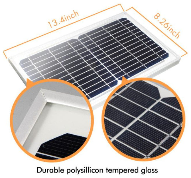 5th Gen Hybrid Microgrid AI Smart Twin LED Solar Flood Light, Black