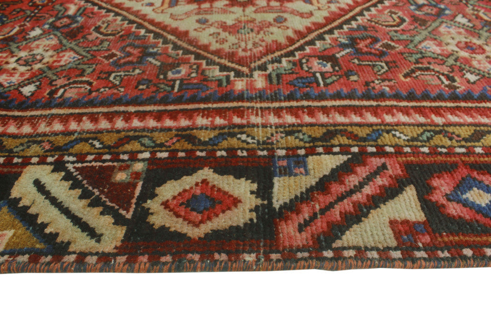 Semi-Antique Birdhil Rust/Beige Runner, 4'10x10'0