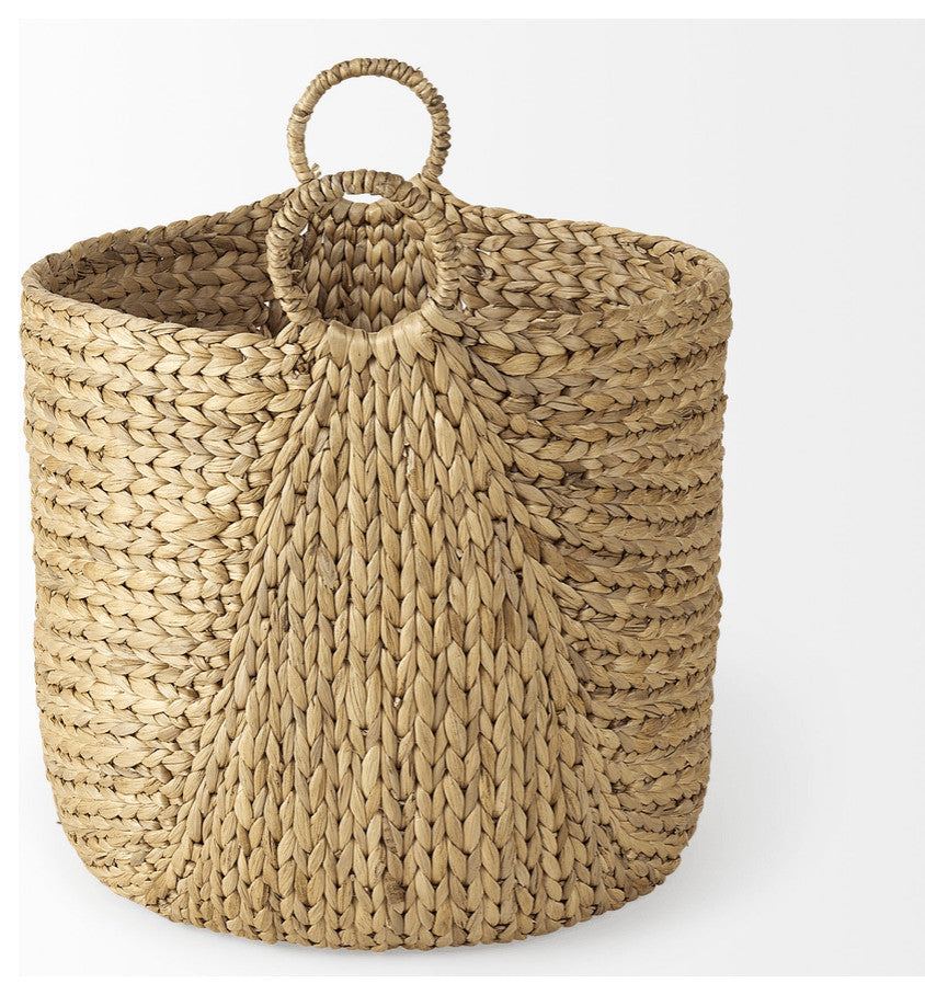 Set of Three Braided Wicker Storage Baskets