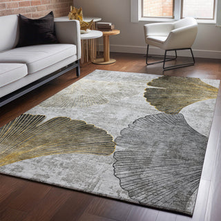 Premium Machine Washable Mayfield AMF626 Gray 9' x 12' Rug