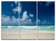 "Bright Blue Sky on Winter Day" Metal Wall Art, 3 Panels, 36"x28"