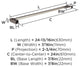 Amerock Monument Contemporary Towel Bar, Chrome, 24" Center-to-Center