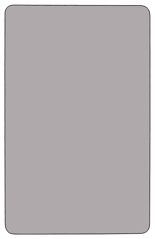 30''Wx48''L Gray Thermal Laminate Activity Table