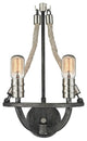 Elk Lighting 63051-2 Natural Rope 2-Light Wall Sconce