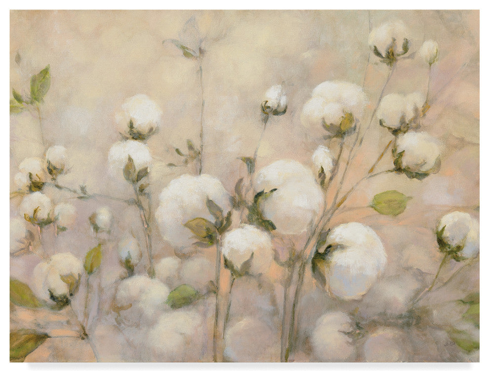 Julia Purinton ''Cotton Field Crop Blush'' Canvas Art, 32"x24"