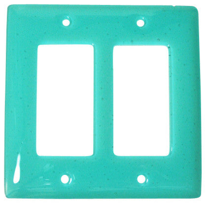 Double Wall Plate Decoration, Light Aqua Blue, 5x5