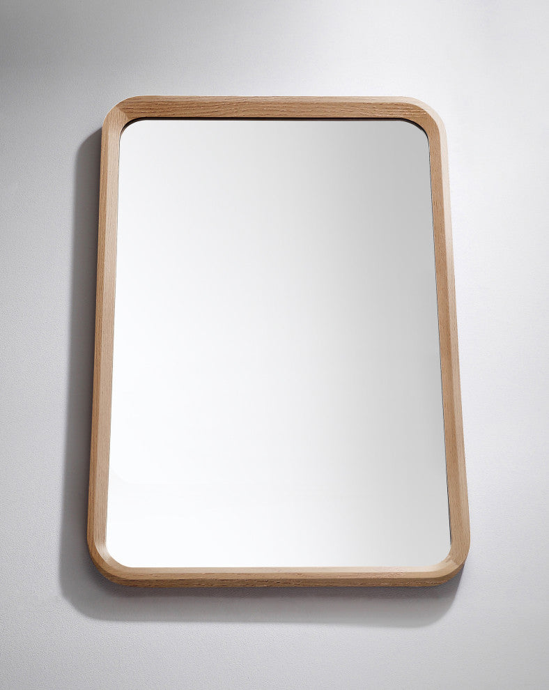 Vela Mirror, Whitewash Oak, 24"