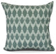 Peace 2, Geometric Print Outdoor Pillow, Green, 18" x 18"