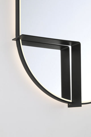 Linden Rectangular Mirror - 24" x 36", Matte Black
