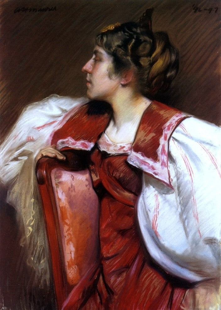 Alfred Henry Maurer Eugenia Maurer, 18"x27" Wall Decal Print