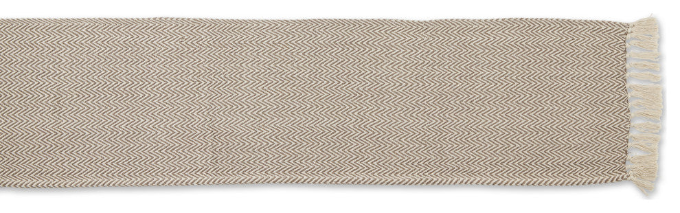 Brown Chevron Handloom Table Runner 15x72