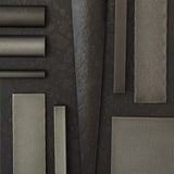 Plain Large Semi-Flush, Dark Smoke Finish, Sand Glass
