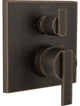 Delta Ara AngularValve Trim, 3-Setting Integrated Diverter, Venetian Bronze